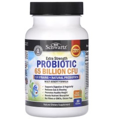 BioSchwartz, пробиотик с повышенной силой действия, 65 млрд КОЕ, 30 капсул